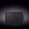 Wilmax Rechteckiger Teller SlateStone Schwarz 29.5 x 14.5 cm Porzellan WL-661109/A