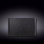 Wilmax Servierplatte 29,5 × 14,5 cm Schwarz aus Porzellan