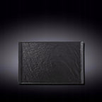 Wilmax Rechteckiger Teller 29.5 x 14.5 cm 2er Set SlateStone Schwarz WL-661109/A2