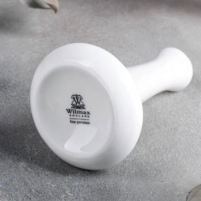 Wilmax Blumenvase Ø 9 cm Höhe 14 cm Weiß aus Porzellan
