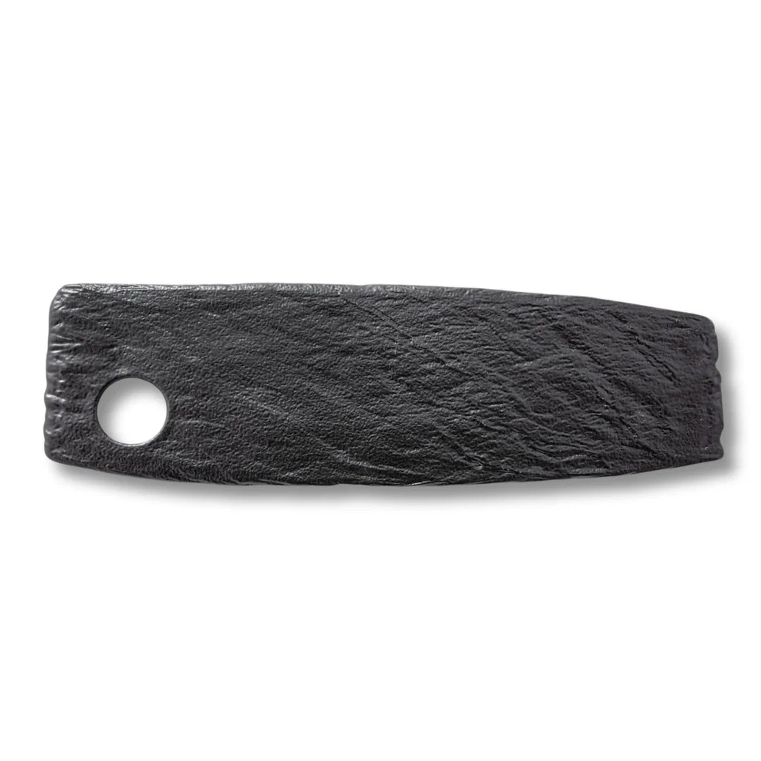 Wilmax Servierplatte 42 × 13 cm Schwarz aus Porzellan