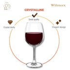 Wilmax Weinglas 600 ml 6er-Set Transparent aus Wilmax Crystalline-Serie