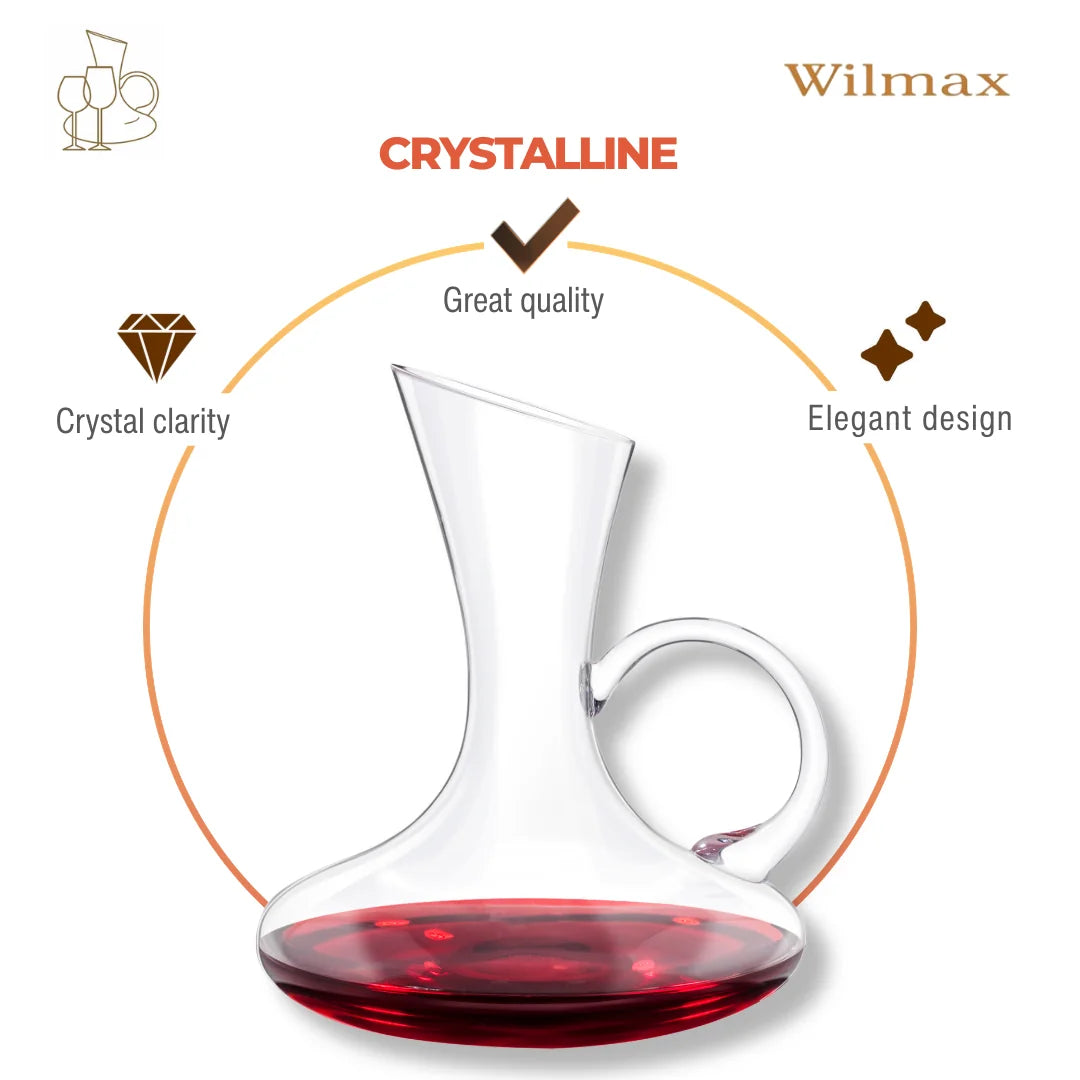 Wilmax Weindekanter 1200 ml Transparent aus Wilmax Crystalline-Serie