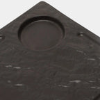 Wilmax Rechteckiger Servierteller 32,5 × 23 cm Schwarz aus Porzellan