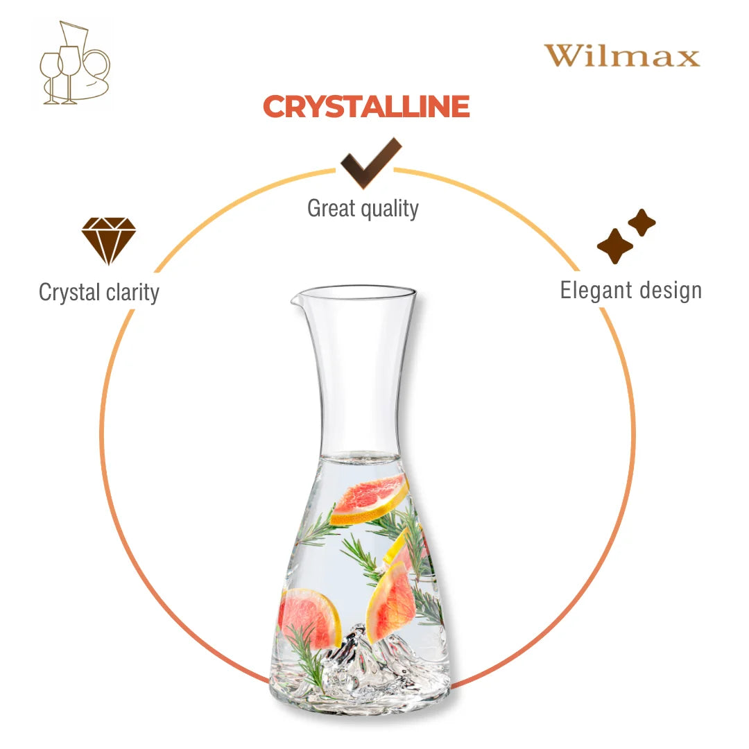 Wilmax Karaffe 1000 ml Transparent aus Wilmax Crystalline-Serie