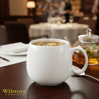 Wilmax Tasse 400 ml Weiß aus Porzellan