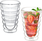 Wilmax Doppelwandiger Thermobecher 300 ml 2er-Set Transparent
