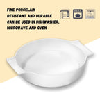 Wilmax Auflaufform mit Griffen 650 ml Porzellan Weiß WL-997021/A