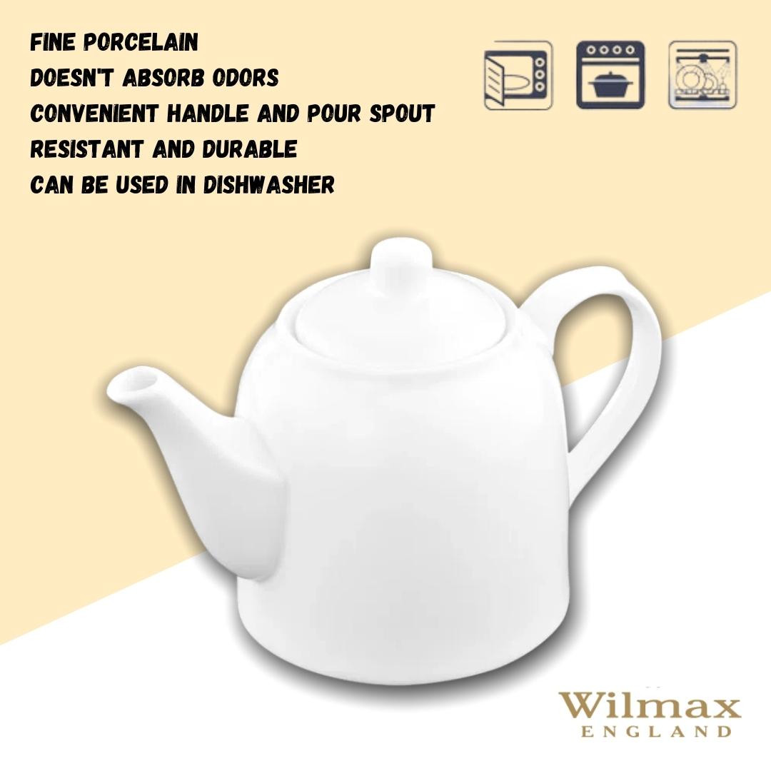 Wilmax Teekanne 900 ml Weiß Porzellan WL-994007/1C