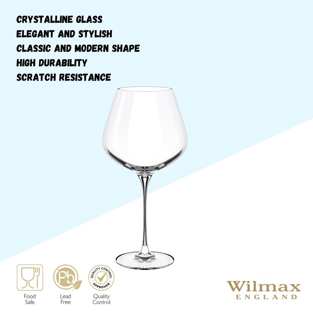 Wilmax Chardonnay Weinglas 880 ml Kristallglas Transparent 2er Set WL-888055/2C