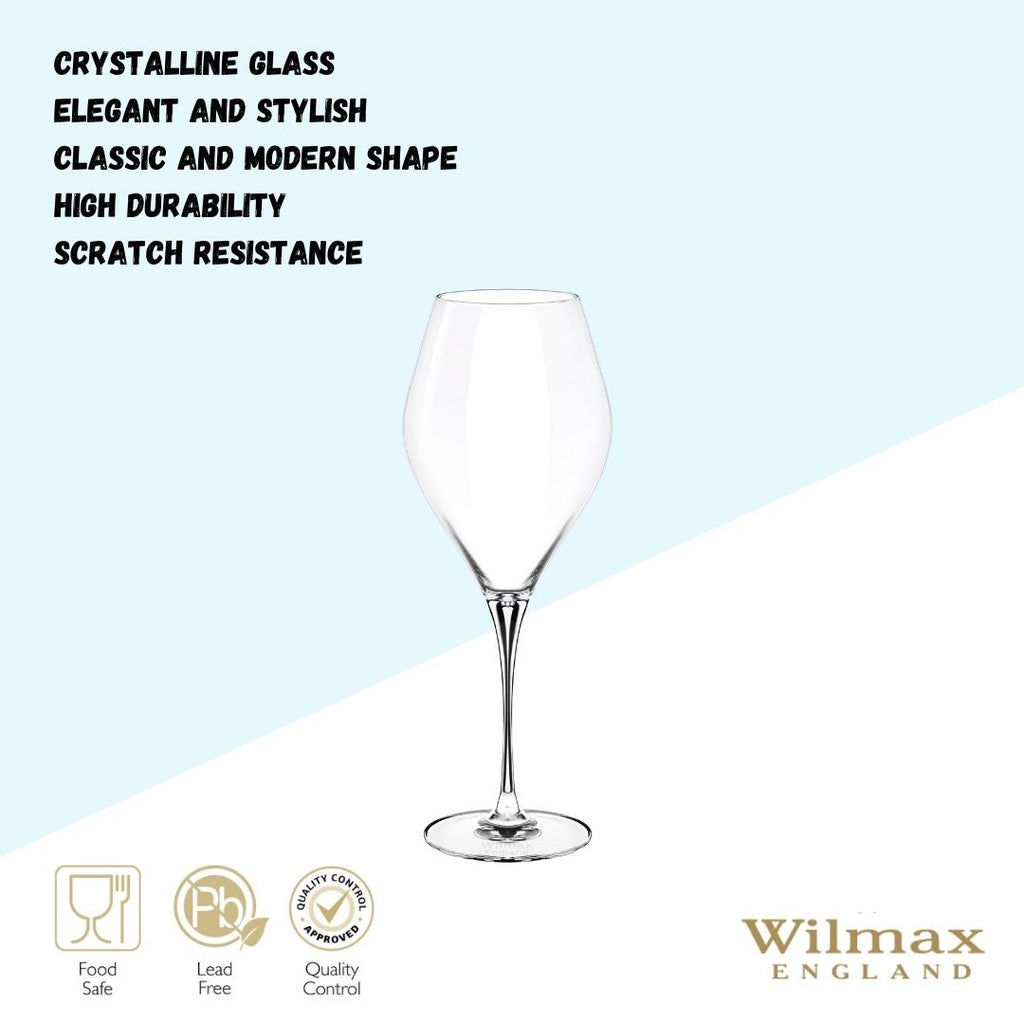 Wilmax Weinglas konisch 560 ml Kristallglas Transparent 2er Set WL-888046/2C