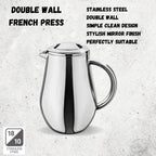 Wilmax French Press 1000 ml Edelstahl WL-551008/1C