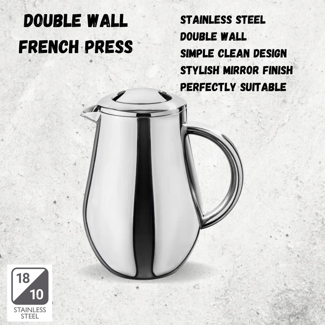 Wilmax French Press 1000 ml Edelstahl WL-551008/1C