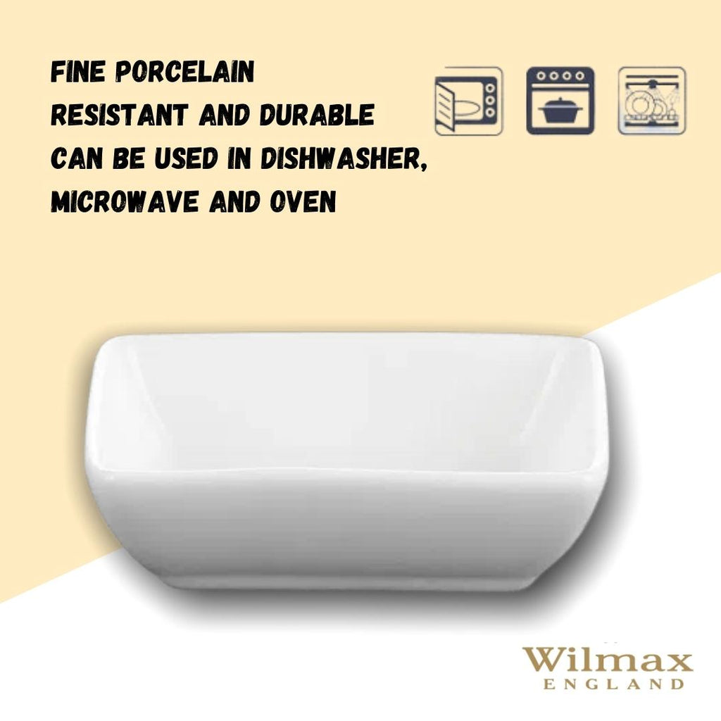 Wilmax Saucenschale 8 x 6 cm Porzellan Weiß WL-996012/A
