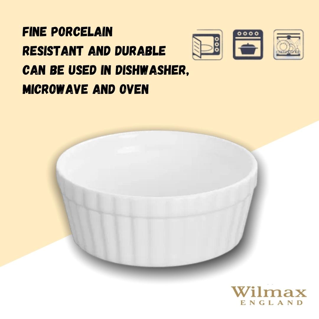 Wilmax Snack- und Dessertschale 9 cm 130 ml Weiß aus Porzellan