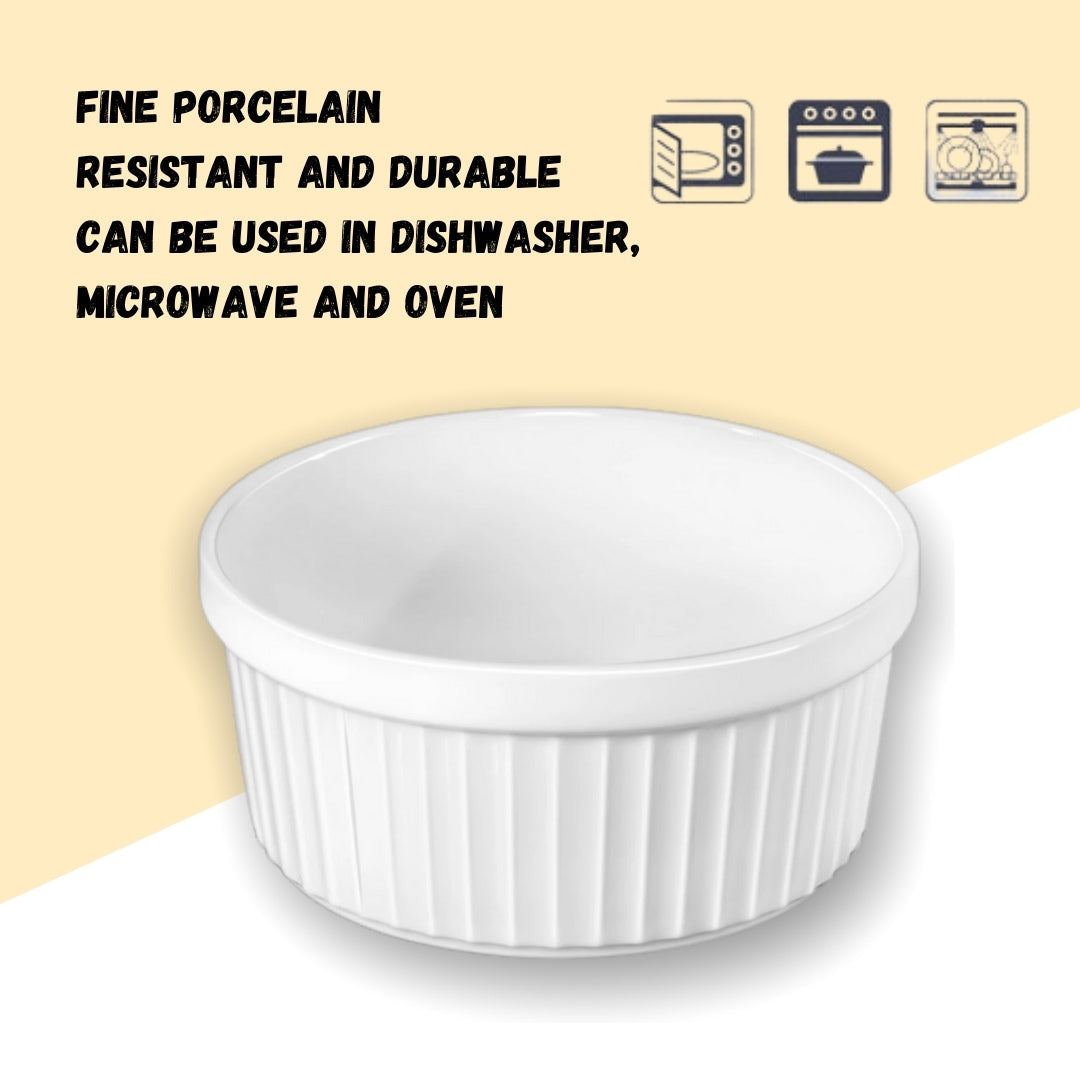 Wilmax Ramekin 180 ml Weiß aus Porzellan