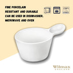 Wilmax Snack- und Dessertschale 100 ml Weiß aus Porzellan