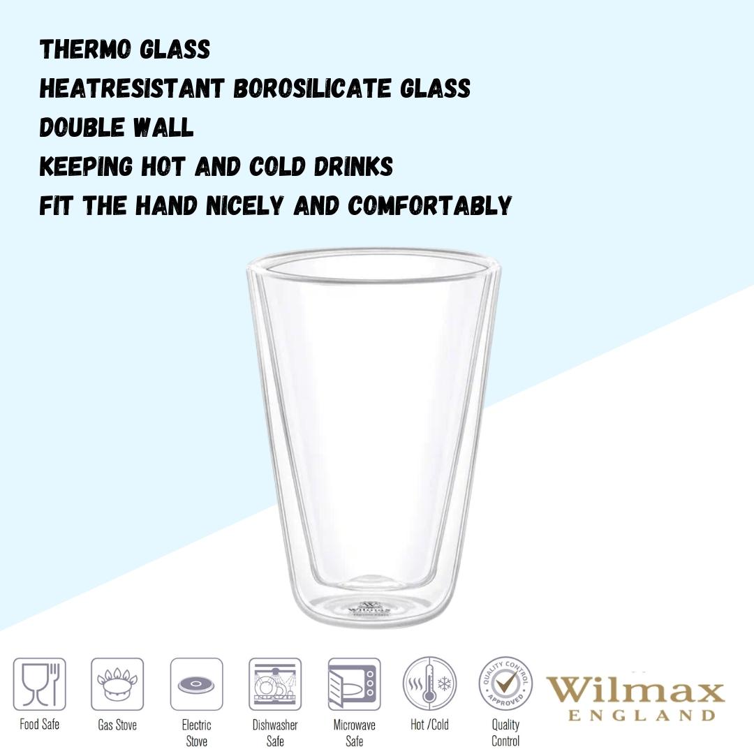 Wilmax Doppelwandiges Glas 150 ml Transparent WL-888702/A