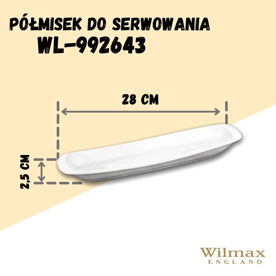 Wilmax Servierplatte 28 cm Weiß aus Porzellan