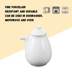 Wilmax Sojasaucenflasche 170 ml Porzellan Weiß WL-996015/A