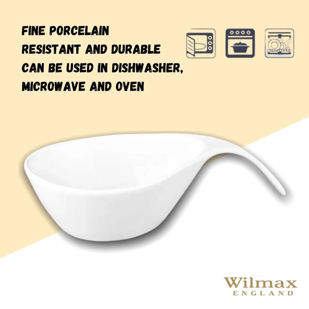 Wilmax Schale 450 ml Weiß aus Porzellan