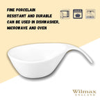 Wilmax Schale 450 ml Weiß aus Porzellan