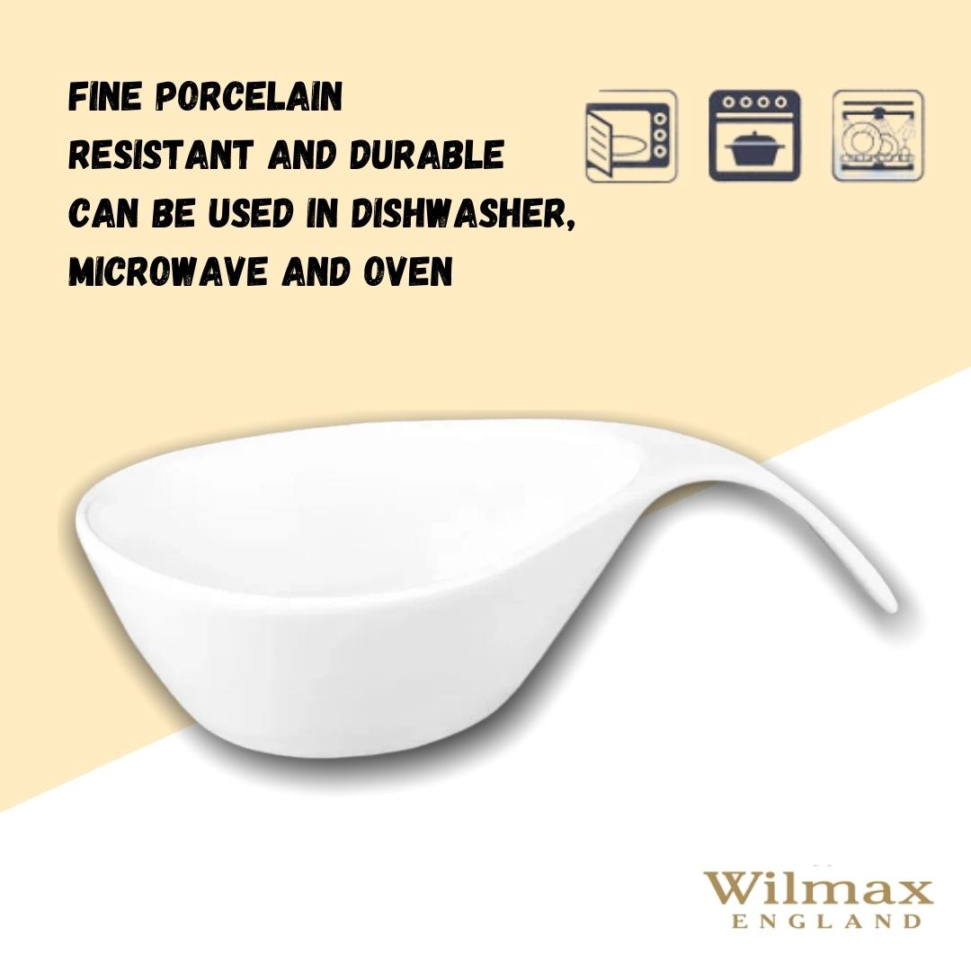 Wilmax Schale 450 ml Weiß aus Porzellan