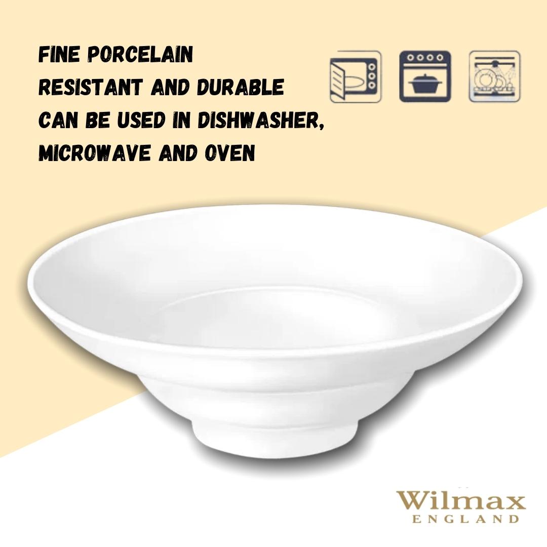 Wilmax Tiefer Teller 25 cm 470 ml Weiß Porzellan 2er Set WL-991272/A2