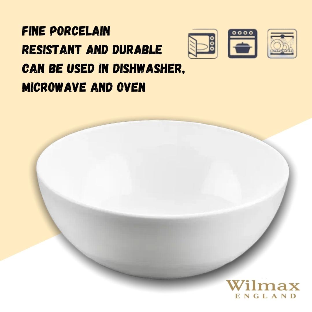 Wilmax Porzellanschalen Weiß 2er Set 300 ml Ø11 cm Snackschale WL-992564/A2