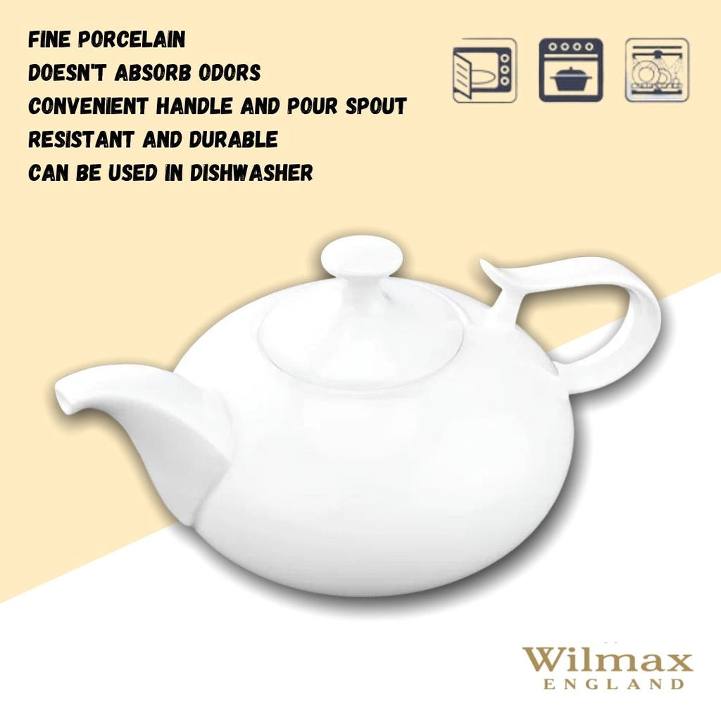 Wilmax Teekanne 450 ml Weiß Porzellan WL-994001/1C