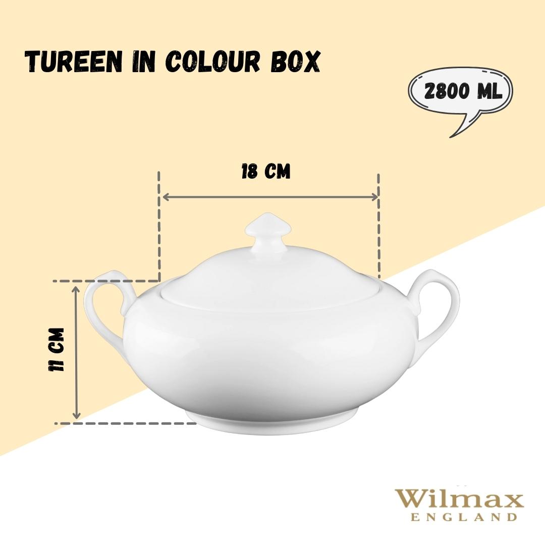 Wilmax Porselen Terrin, 2800ml, Beyaz | WL-992491/1C