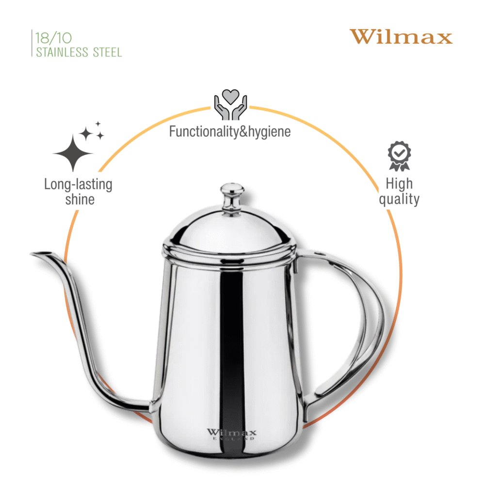 Wilmax Drip Kettle 600 ml Edelstahl WL-551112/1C