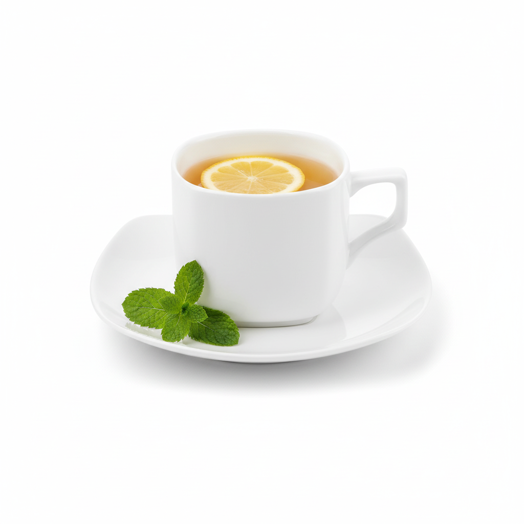 Wilmax Tasse mit Untertasse 200 ml quadratisch Weiß aus Porzellan