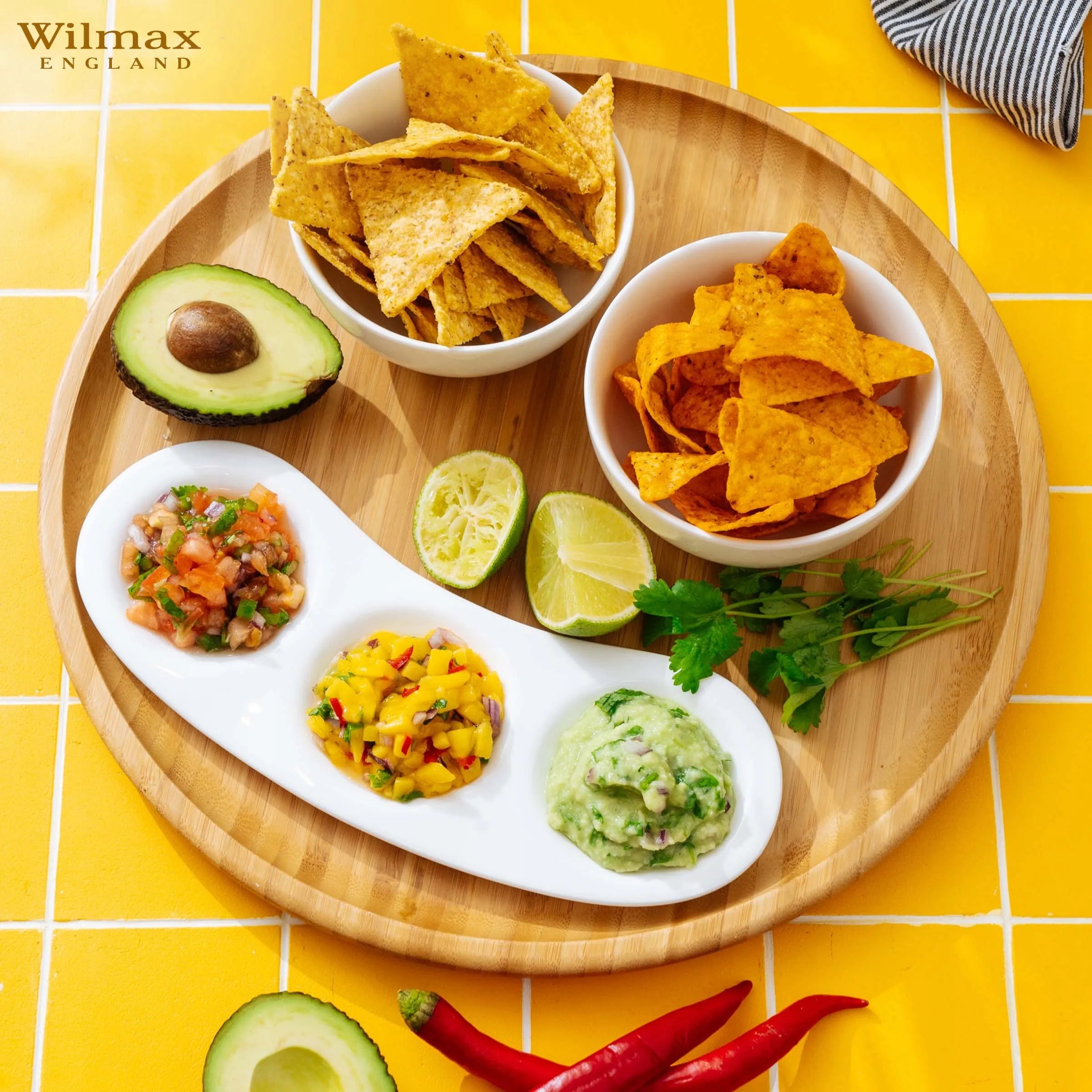 Wilmax Schale 11 cm 300 ml 2er-Set Weiß aus Porzellan
