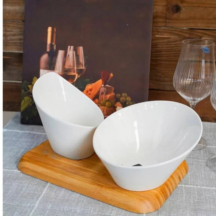 Wilmax Schale 19,5 cm 650 ml Weiß aus Porzellan