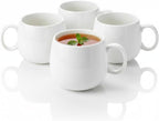 Wilmax Tasse 400 ml Weiß Porzellan 4er Set WL-993084/A4