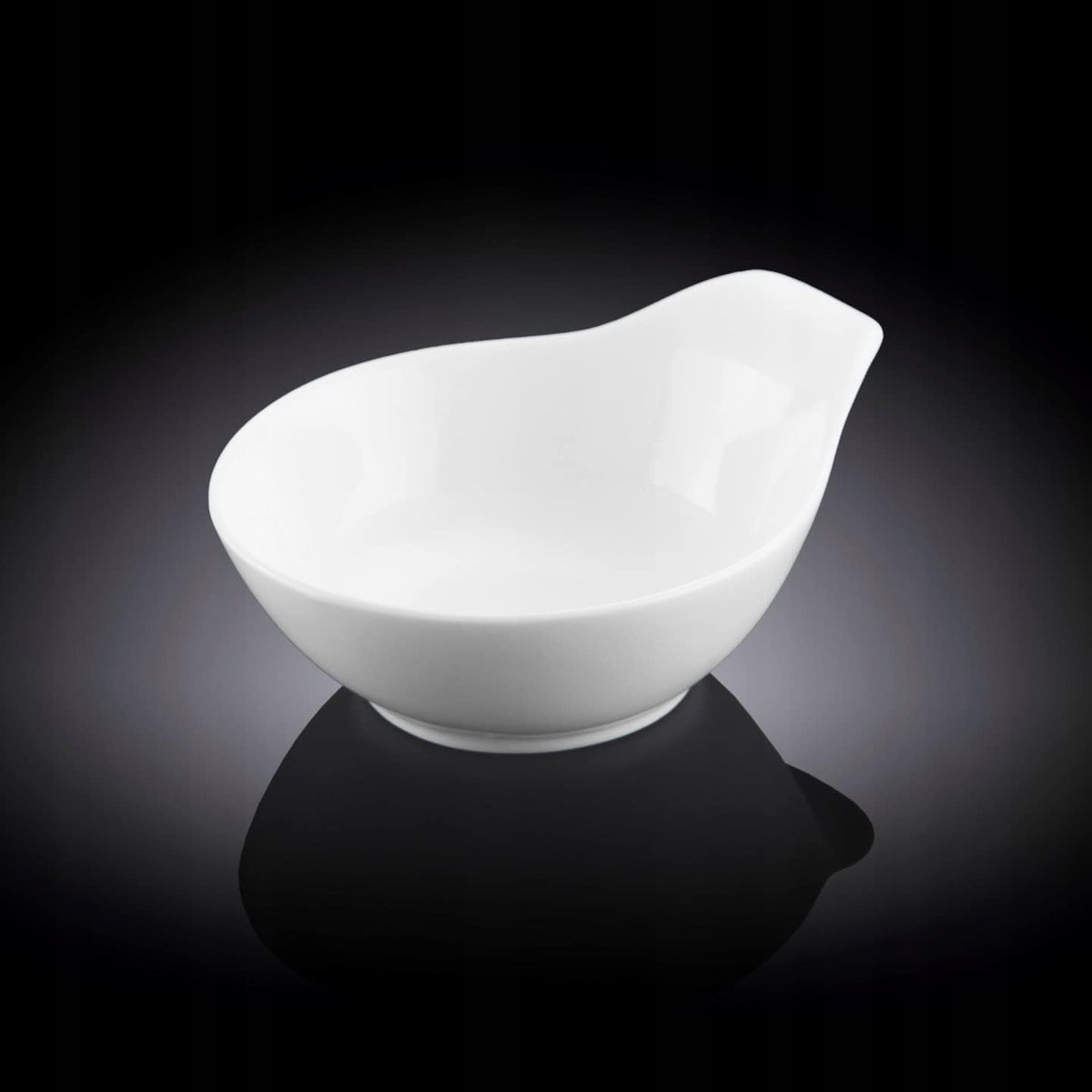 Wilmax Schale 190 ml aus Porzellan, 12,5 cm, organische Form WL-992364/A