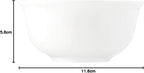 Wilmax Schale 300 ml 11.5 cm aus Porzellan, Weiß WL-992003/A