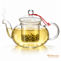Wilmax Teekanne 1550 ml mit Glasfilter Transparent aus Thermoglas