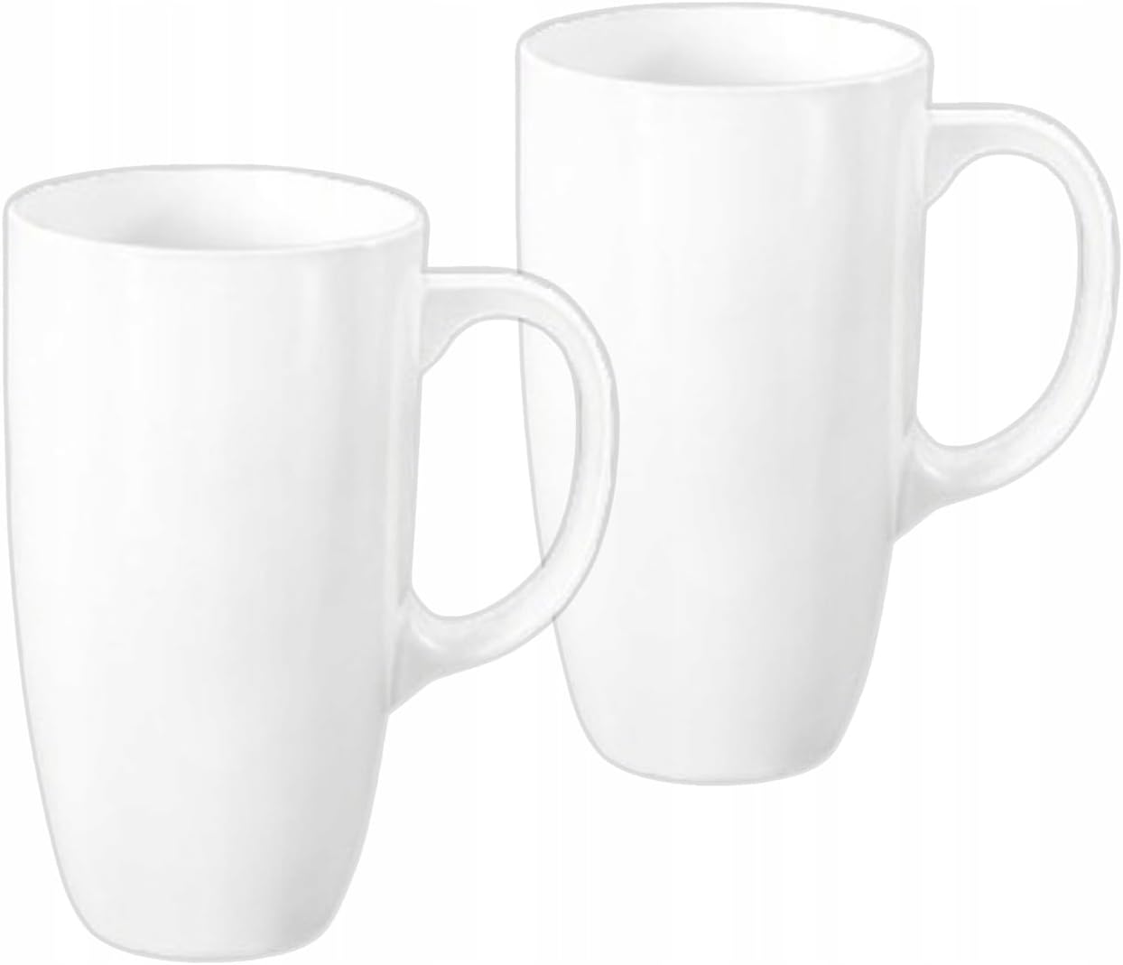 Wilmax Becher 630 ml Weiß Porzellan 2er Set WL-993093/A2