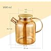 TEA POT WITH GOLD STAINLESS STEEL LID 1600 ML