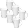Wilmax Tassen 380 ml Weiß Porzellan 6er Set WL-993012/A6