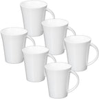 Wilmax Tassen 380 ml Weiß Porzellan 6er Set WL-993012/A6