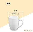 Wilmax Tassen 460 ml Weiß Porzellan 4er Set WL-993018/A4