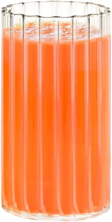Wilmax Geriffeltes Glas 250 ml 6er Set WL-888624/A6