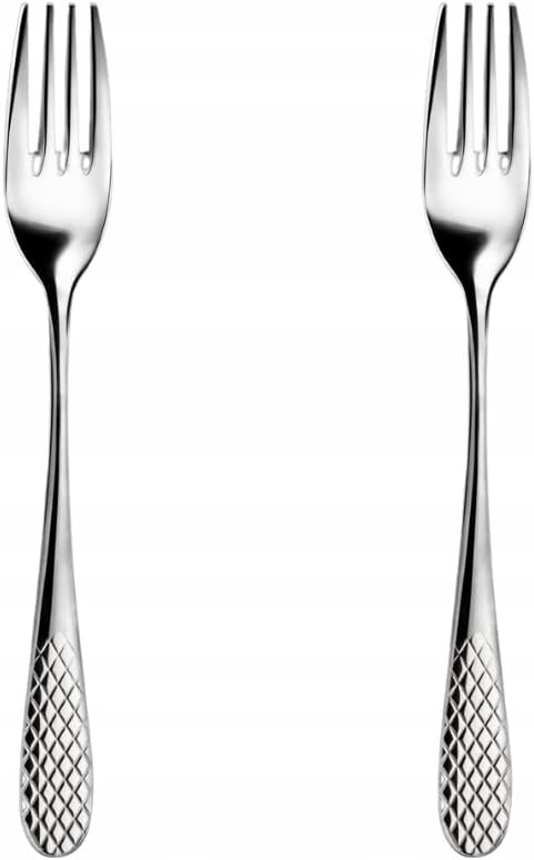Wilmax Dessertgabel 16 cm 2er-Set Silber aus Edelstahl