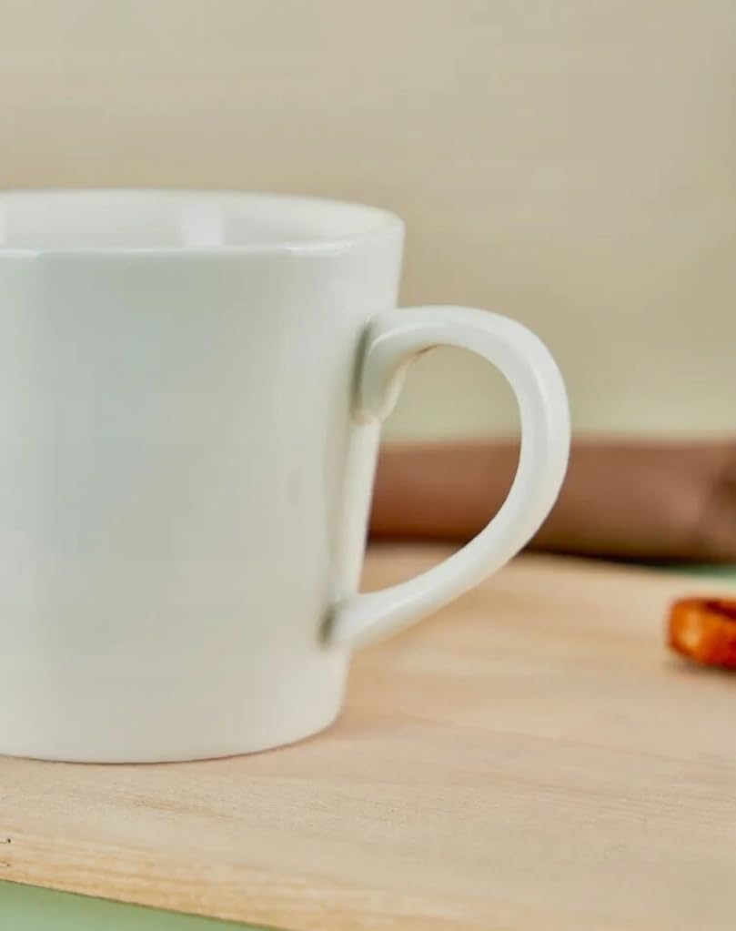 Wilmax Tasse 280 ml 6er-Set Weiß aus Porzellan