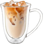 Wilmax Doppelwandige Tasse 250 ml 4er-Set Transparent