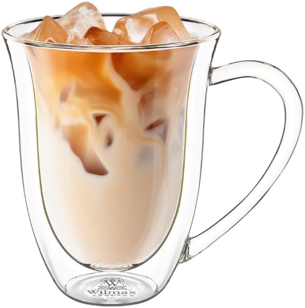 Wilmax Doppelwandige Tasse 250 ml 4er-Set Transparent