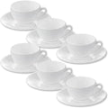 Wilmax Espressotasse mit Untertasse 80 ml 6er-Set
